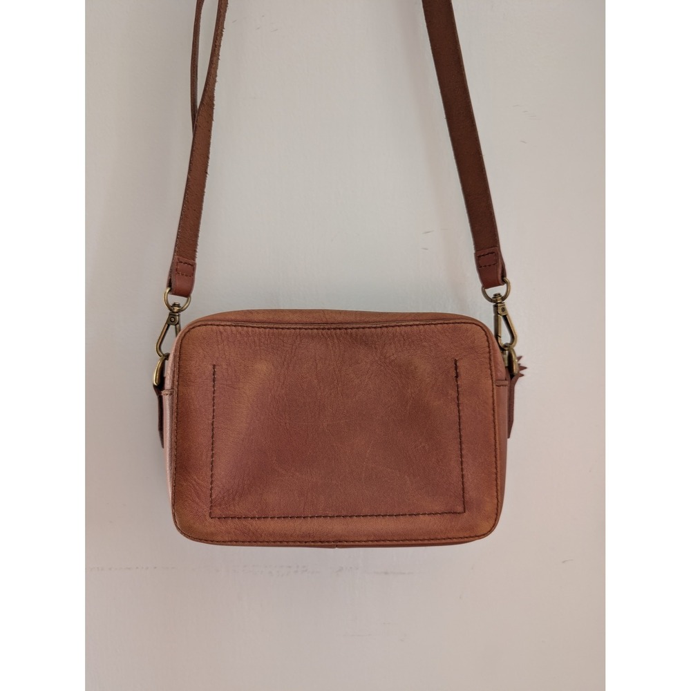 Madewell The Transport Camera Bag Crossbody Leather Cognac Camel Travel Boho - Picture 2 of 16